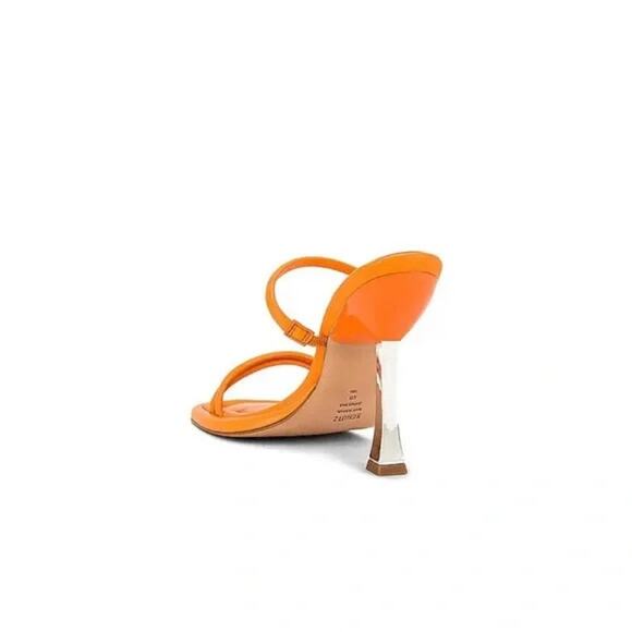 Schutz Agatha Women's Bright Tangerine High Heel Sandals Size 6.5 - Picture 3 of 10